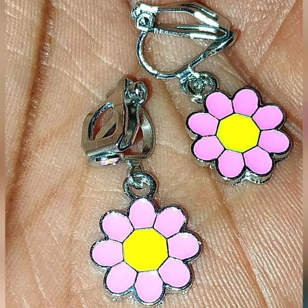 Super cute kid's fashion clip-on earrings